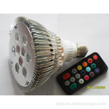 9W RGB Remote Control PAR38 LED Spotlight